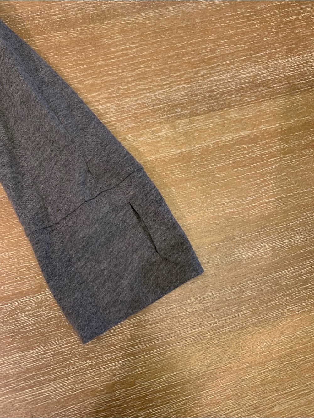 Burberry Gray Long Sleeve Logo Tee - Picture 7 of 9